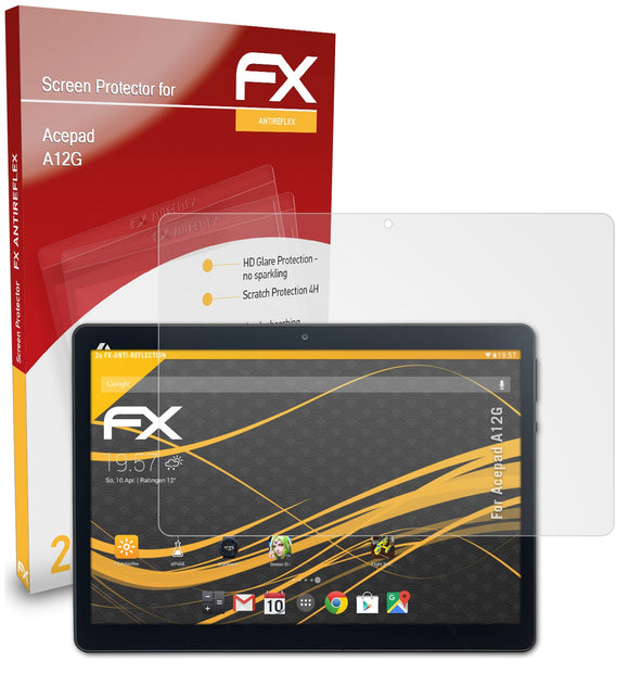 atFoliX FX-Antireflex Displayschutzfolie für Acepad A12G