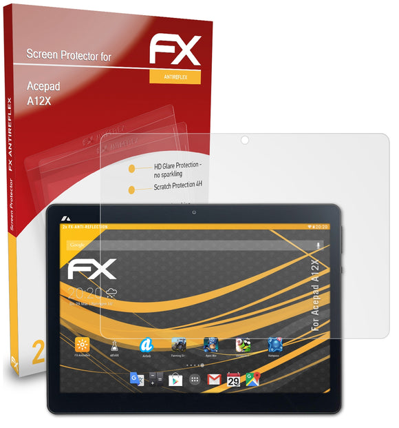 atFoliX FX-Antireflex Displayschutzfolie für Acepad A12X
