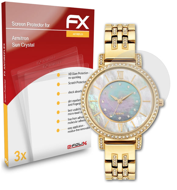 atFoliX FX-Antireflex Displayschutzfolie für Armitron Sun Crystal