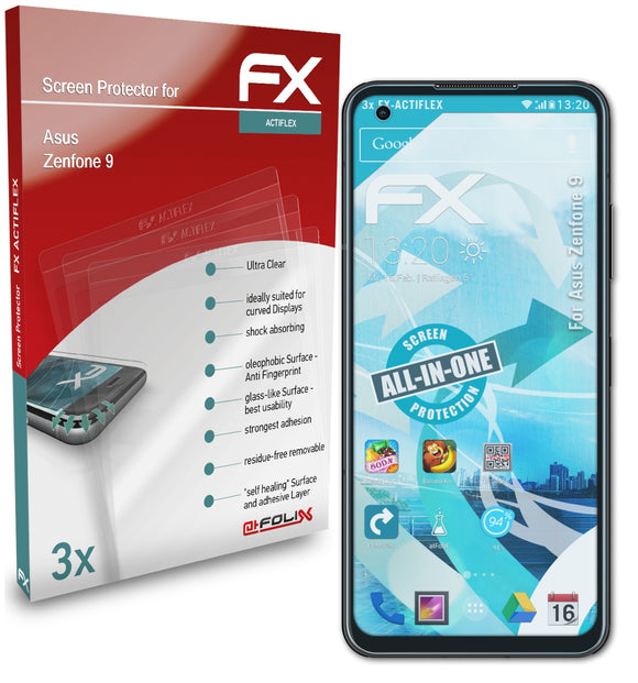 atFoliX FX-ActiFleX Displayschutzfolie für Asus Zenfone 9