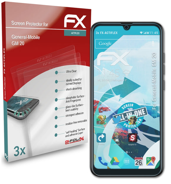 atFoliX FX-ActiFleX Displayschutzfolie für General-Mobile GM 20