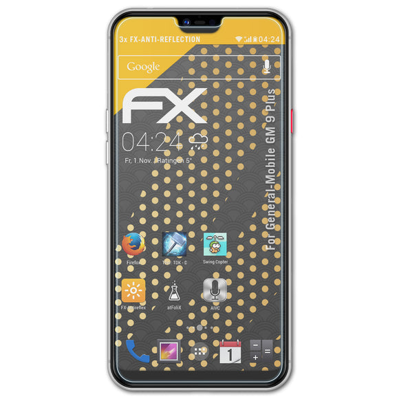 atFoliX FX-Antireflex Displayschutzfolie für General-Mobile GM 9 Plus