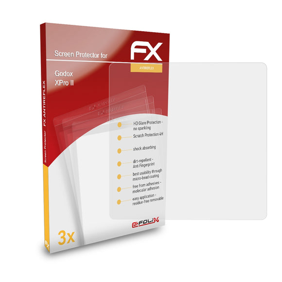 atFoliX FX-Antireflex Displayschutzfolie für Godox XPro II