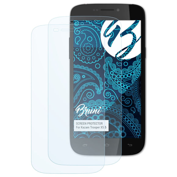 Bruni Basics-Clear Displayschutzfolie für Kazam Trooper X5.5