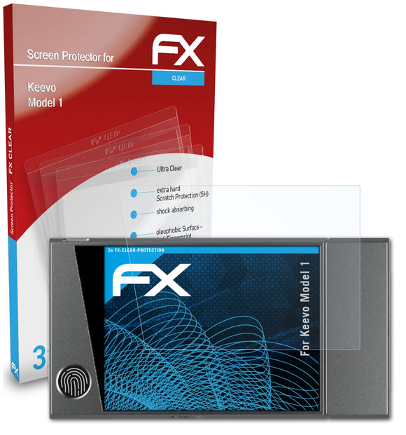 atFoliX FX-Clear Schutzfolie für Keevo Model 1