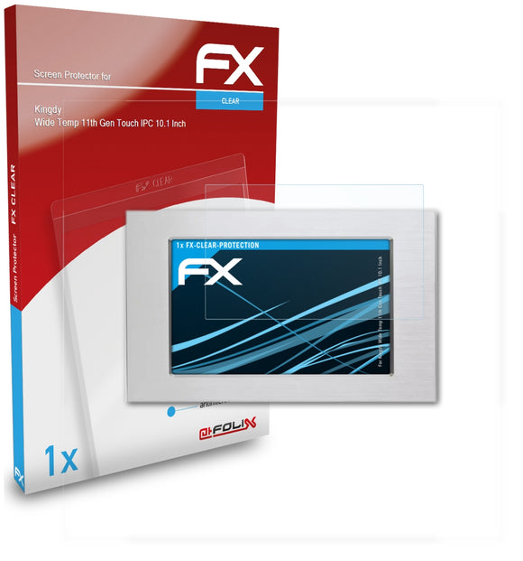 atFoliX FX-Clear Schutzfolie für Kingdy Wide Temp 11th Gen Touch IPC (10.1 Inch)