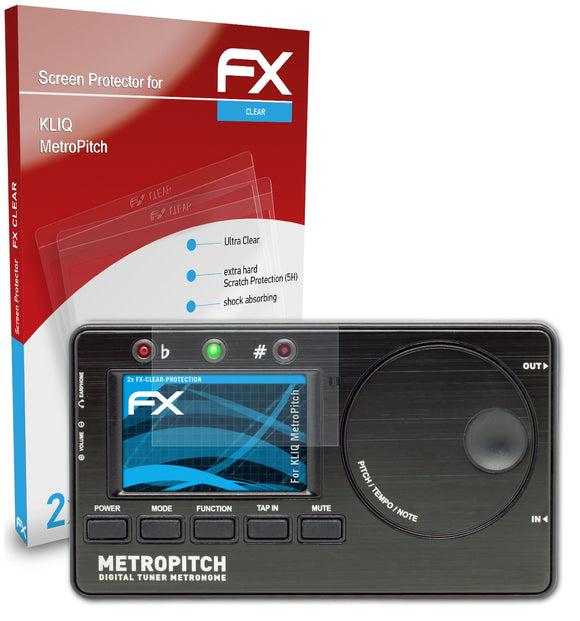 atFoliX FX-Clear Schutzfolie für KLIQ MetroPitch