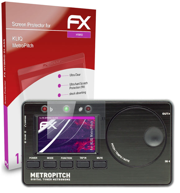 atFoliX FX-Hybrid-Glass Panzerglasfolie für KLIQ MetroPitch