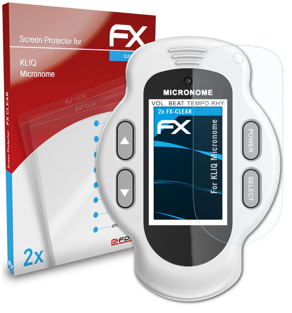 atFoliX FX-Clear Schutzfolie für KLIQ Micronome