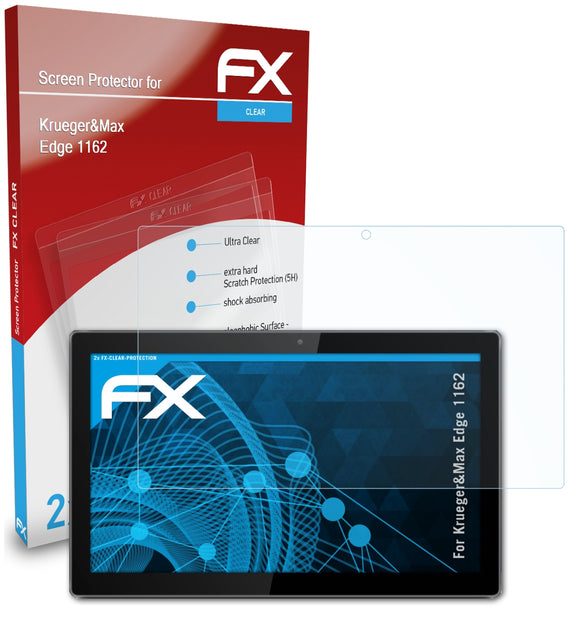 atFoliX FX-Clear Schutzfolie für Krueger&Max Edge 1162