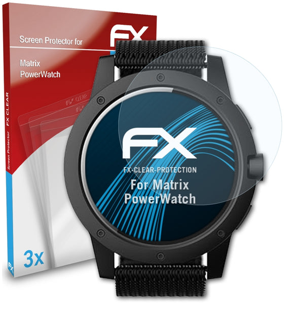 atFoliX FX-Clear Schutzfolie für Matrix PowerWatch