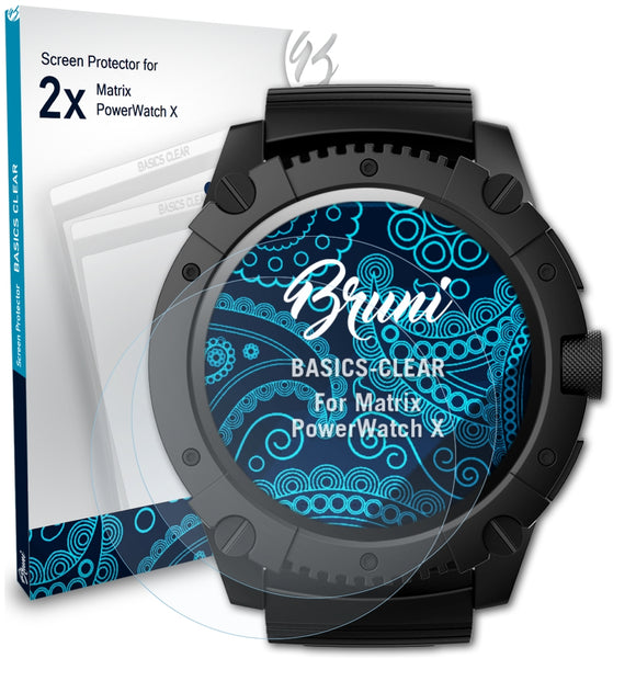 Bruni Basics-Clear Displayschutzfolie für Matrix PowerWatch X