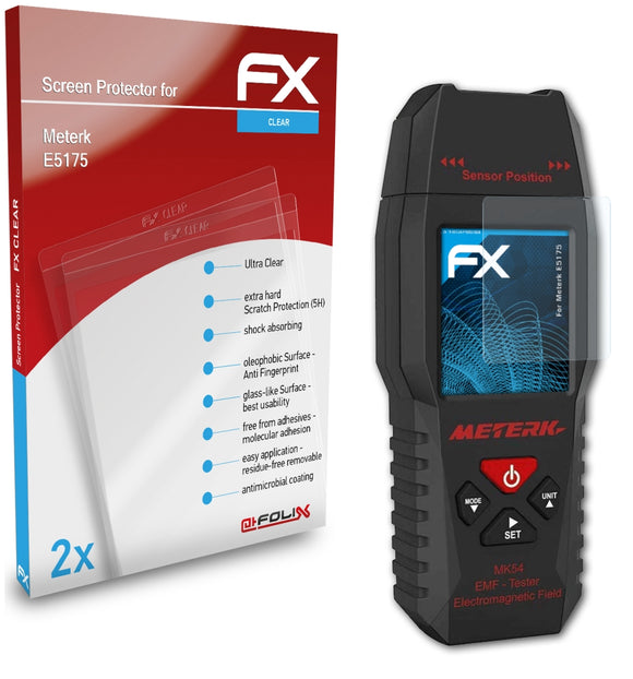 atFoliX FX-Clear Schutzfolie für Meterk E5175