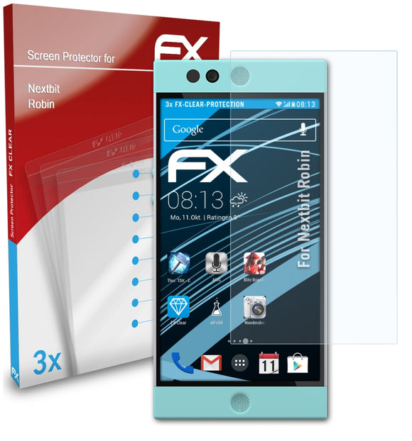 atFoliX FX-Clear Schutzfolie für Nextbit Robin