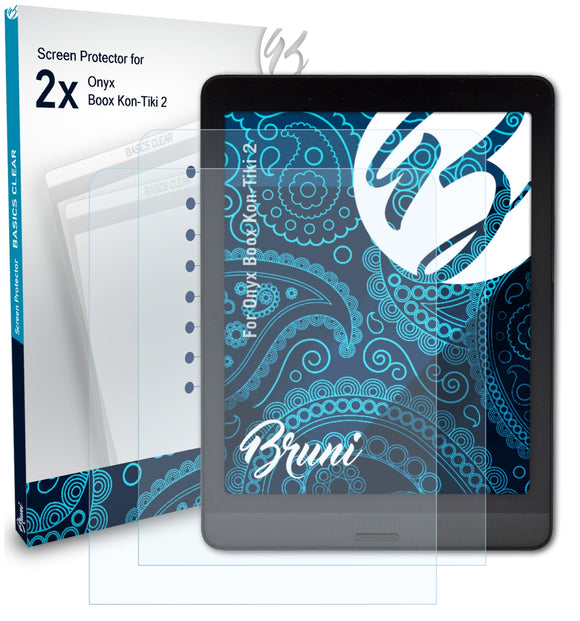 Bruni Basics-Clear Displayschutzfolie für Onyx Boox Kon-Tiki 2