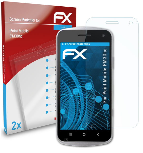 atFoliX FX-Clear Schutzfolie für Point Mobile PM30hc