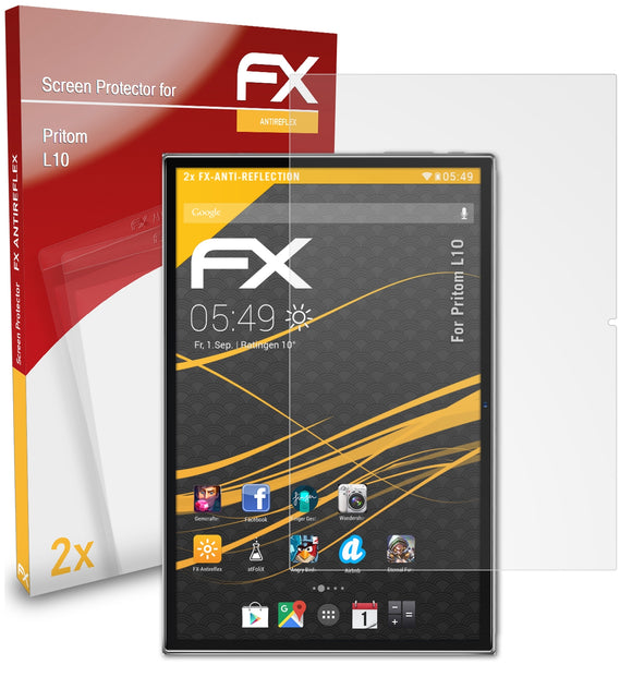 atFoliX FX-Antireflex Displayschutzfolie für Pritom L10