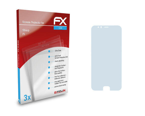 atFoliX FX-Clear Schutzfolie für Sharp Pi