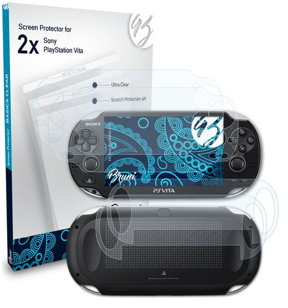 Bruni Basics-Clear Displayschutzfolie für Sony PlayStation Vita