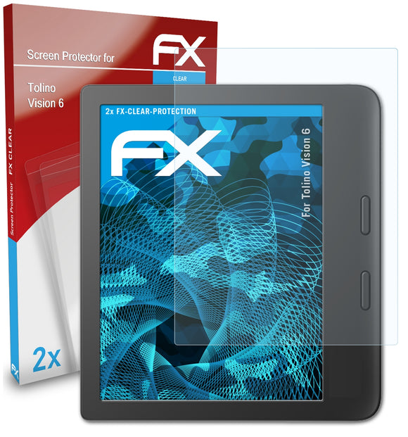 atFoliX FX-Clear Schutzfolie für Tolino Vision 6