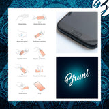 Schutzfolie Bruni kompatibel mit Samsung Wave 525 GT-S5250, glasklare (2X)