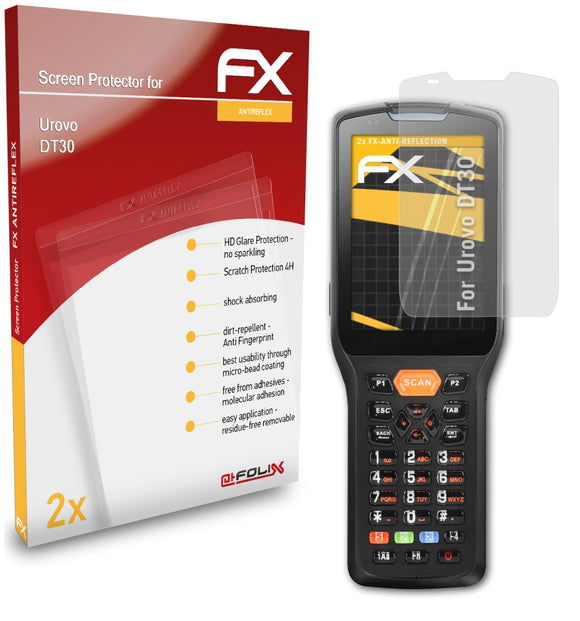 atFoliX FX-Antireflex Displayschutzfolie für Urovo DT30