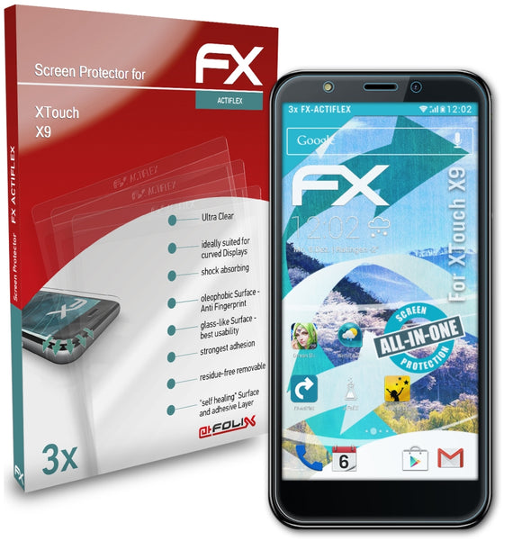 atFoliX FX-ActiFleX Displayschutzfolie für XTouch X9