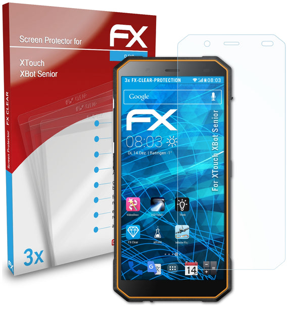 atFoliX FX-Clear Schutzfolie für XTouch XBot Senior