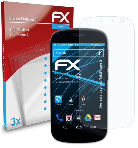 atFoliX FX-Clear Schutzfolie für Yota Devices YotaPhone 2