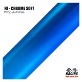 atFoliX Möbelfolie FX-Chrome-Soft, Chrome Soft Blue