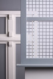Fensterfolie Glasdekorfolie Karos Durchblick Breite 92 cm - Laufmeter auswählbar