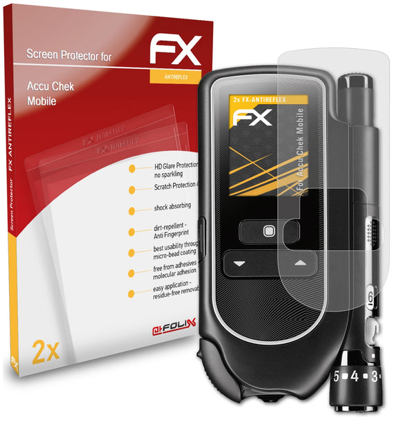 atFoliX FX-Antireflex Displayschutzfolie für Accu Chek Mobile