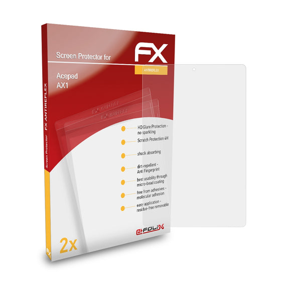 atFoliX FX-Antireflex Displayschutzfolie für Acepad AX1