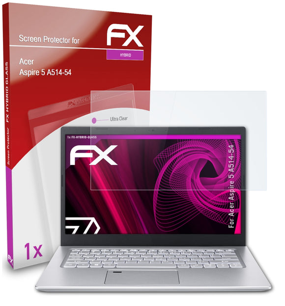 atFoliX FX-Hybrid-Glass Panzerglasfolie für Acer Aspire 5 A514-54