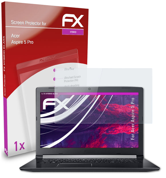 atFoliX FX-Hybrid-Glass Panzerglasfolie für Acer Aspire 5 Pro