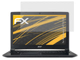 atFoliX Panzerfolie kompatibel mit Acer Aspire 7 A715-72G, entspiegelnde und stoßdämpfende FX Schutzfolie (2X)