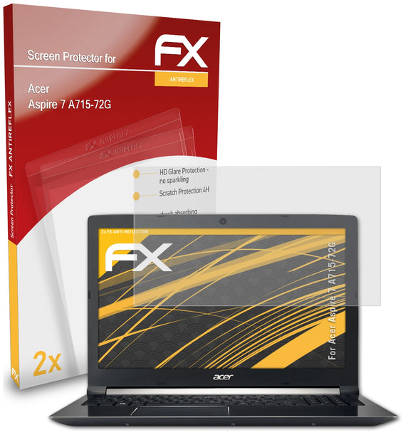 atFoliX FX-Antireflex Displayschutzfolie für Acer Aspire 7 A715-72G