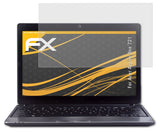 Panzerfolie atFoliX kompatibel mit Acer Aspire One 721, entspiegelnde und stoßdämpfende FX (2X)