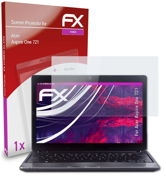 atFoliX FX-Hybrid-Glass Panzerglasfolie für Acer Aspire One 721