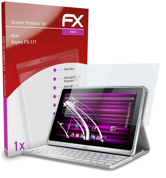 atFoliX FX-Hybrid-Glass Panzerglasfolie für Acer Aspire P3-171