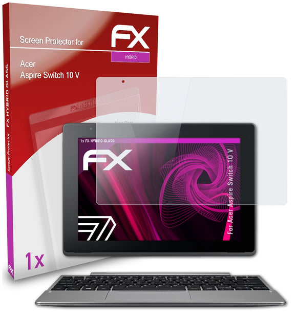 atFoliX FX-Hybrid-Glass Panzerglasfolie für Acer Aspire Switch 10 V