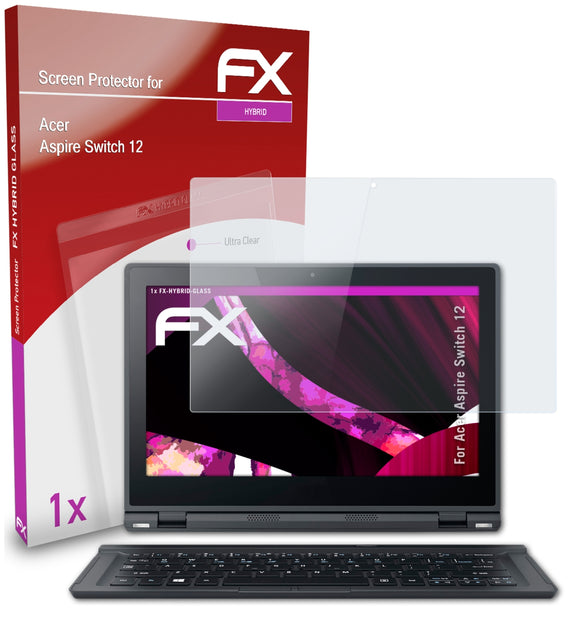 atFoliX FX-Hybrid-Glass Panzerglasfolie für Acer Aspire Switch 12