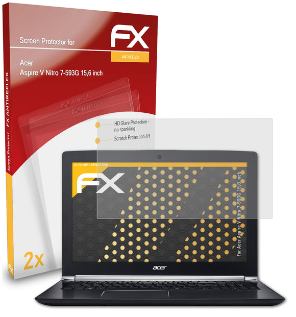 atFoliX FX-Antireflex Displayschutzfolie für Acer Aspire V Nitro 7-593G (15,6 inch)
