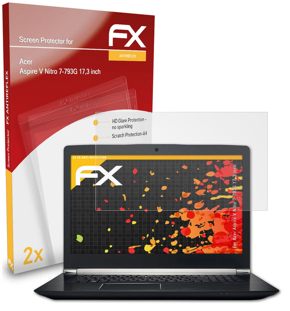 atFoliX FX-Antireflex Displayschutzfolie für Acer Aspire V Nitro 7-793G (17,3 inch)