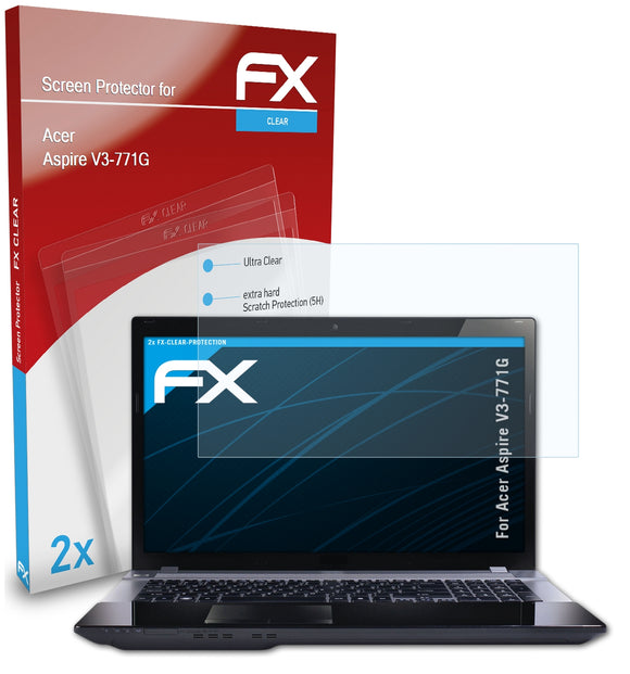 atFoliX FX-Clear Schutzfolie für Acer Aspire V3-771G