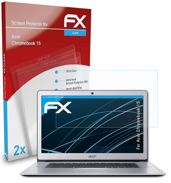 atFoliX FX-Clear Schutzfolie für Acer Chromebook 15