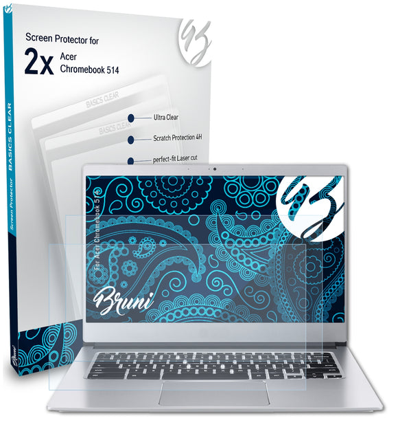 Bruni Basics-Clear Displayschutzfolie für Acer Chromebook 514