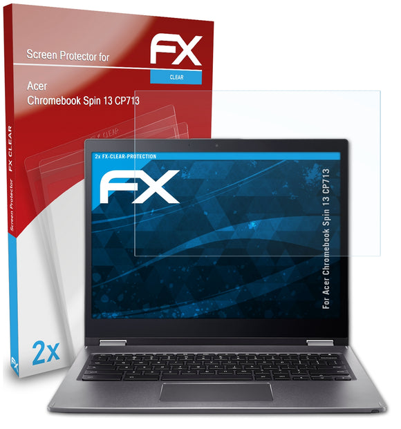 atFoliX FX-Clear Schutzfolie für Acer Chromebook Spin 13 (CP713)