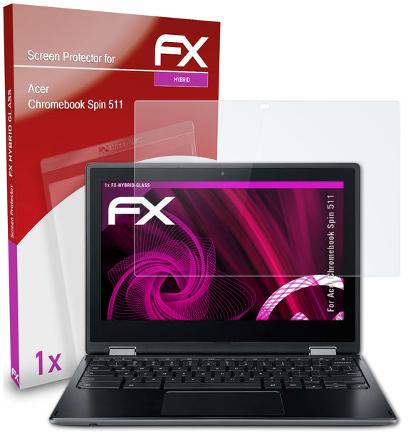 atFoliX FX-Hybrid-Glass Panzerglasfolie für Acer Chromebook Spin 511