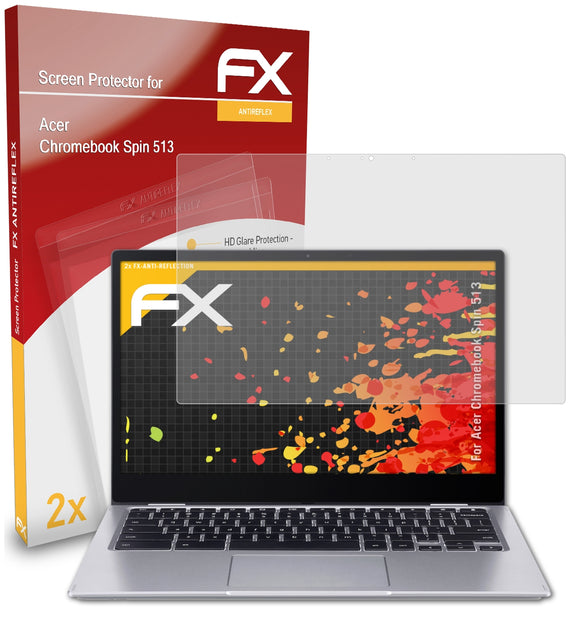 atFoliX FX-Antireflex Displayschutzfolie für Acer Chromebook Spin 513
